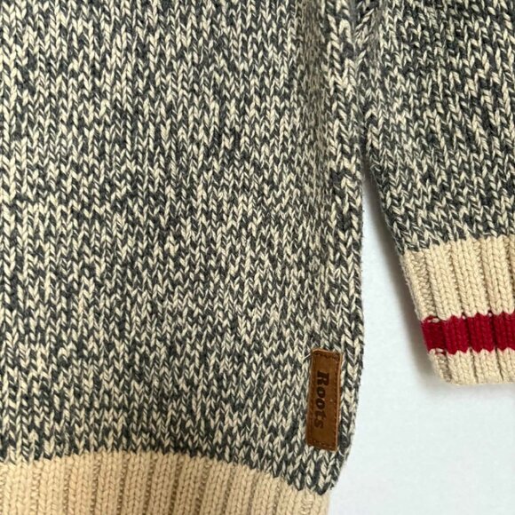 Roots Cabin Knit Sweater – Gray Marled Pullover – Toddler 18-24 Months - Picture 3 of 7